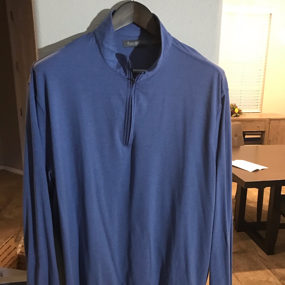 Mens Daniel Cremieux quarter zip XL blue/gray.